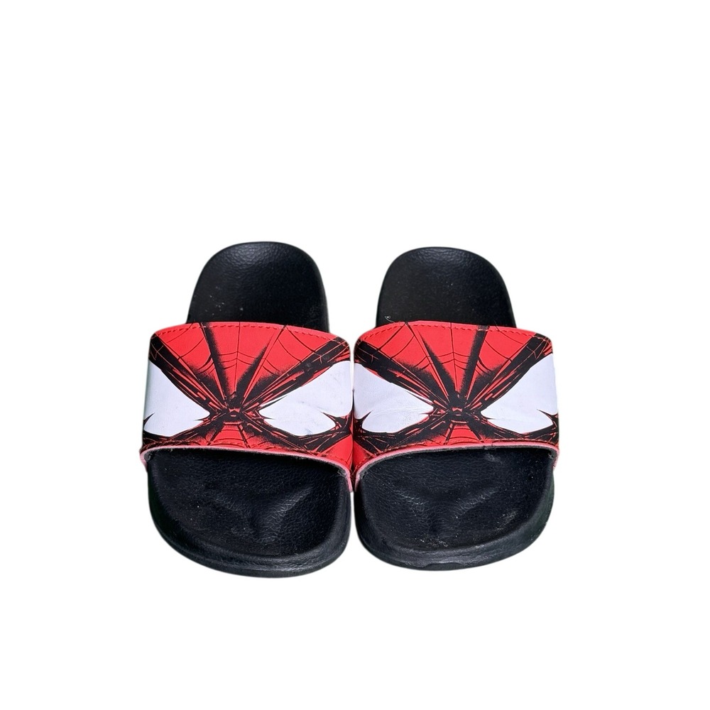 Marvel Spider-Man Slide Sandals Red Black Kids Size 13 SKU 802452 - Picture 2 of 6